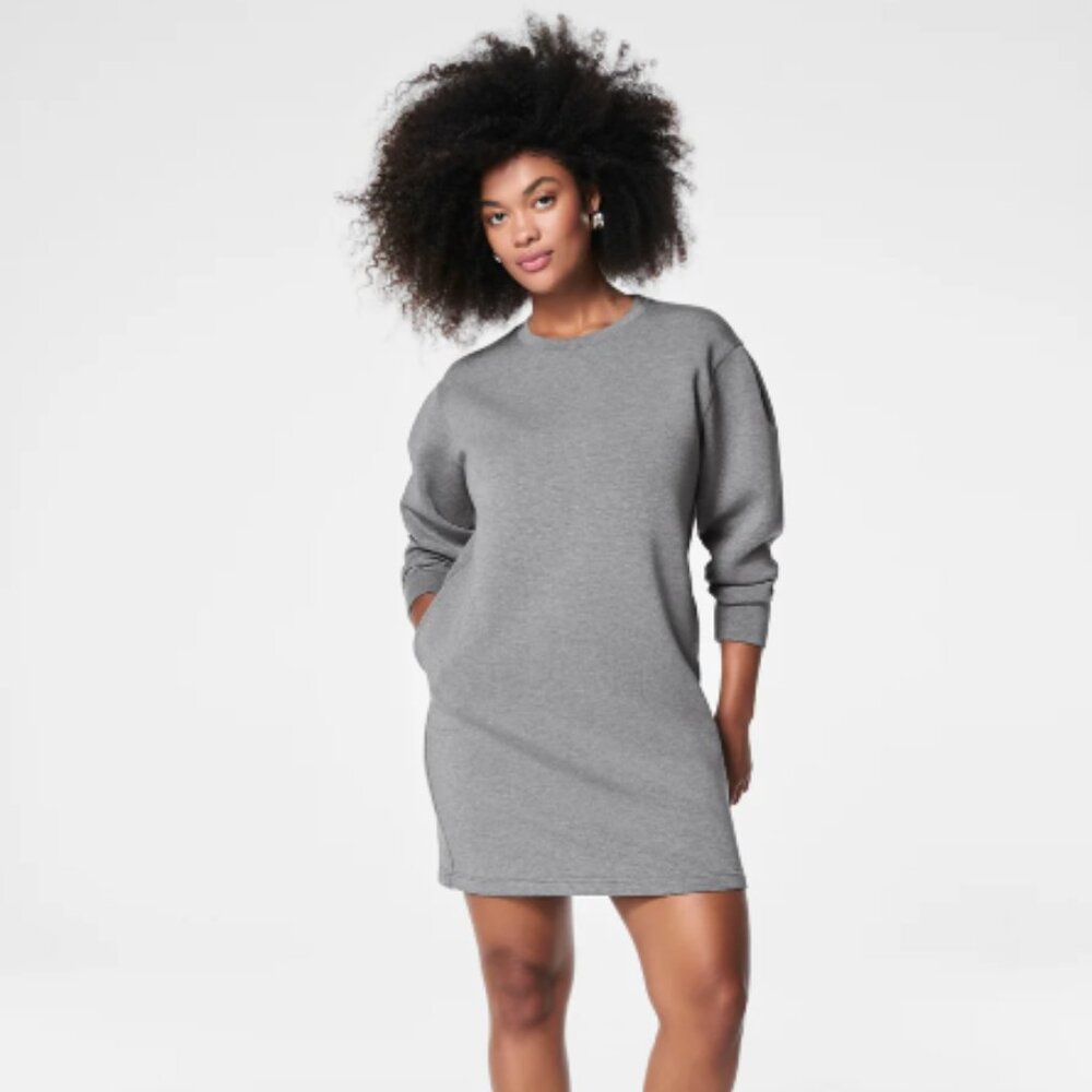 NWT Spanx Air Essentials Long Sleeve Crewneck Mini Dress